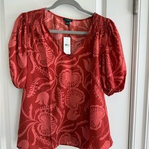 Ann Taylor Factory  Floral Blouse